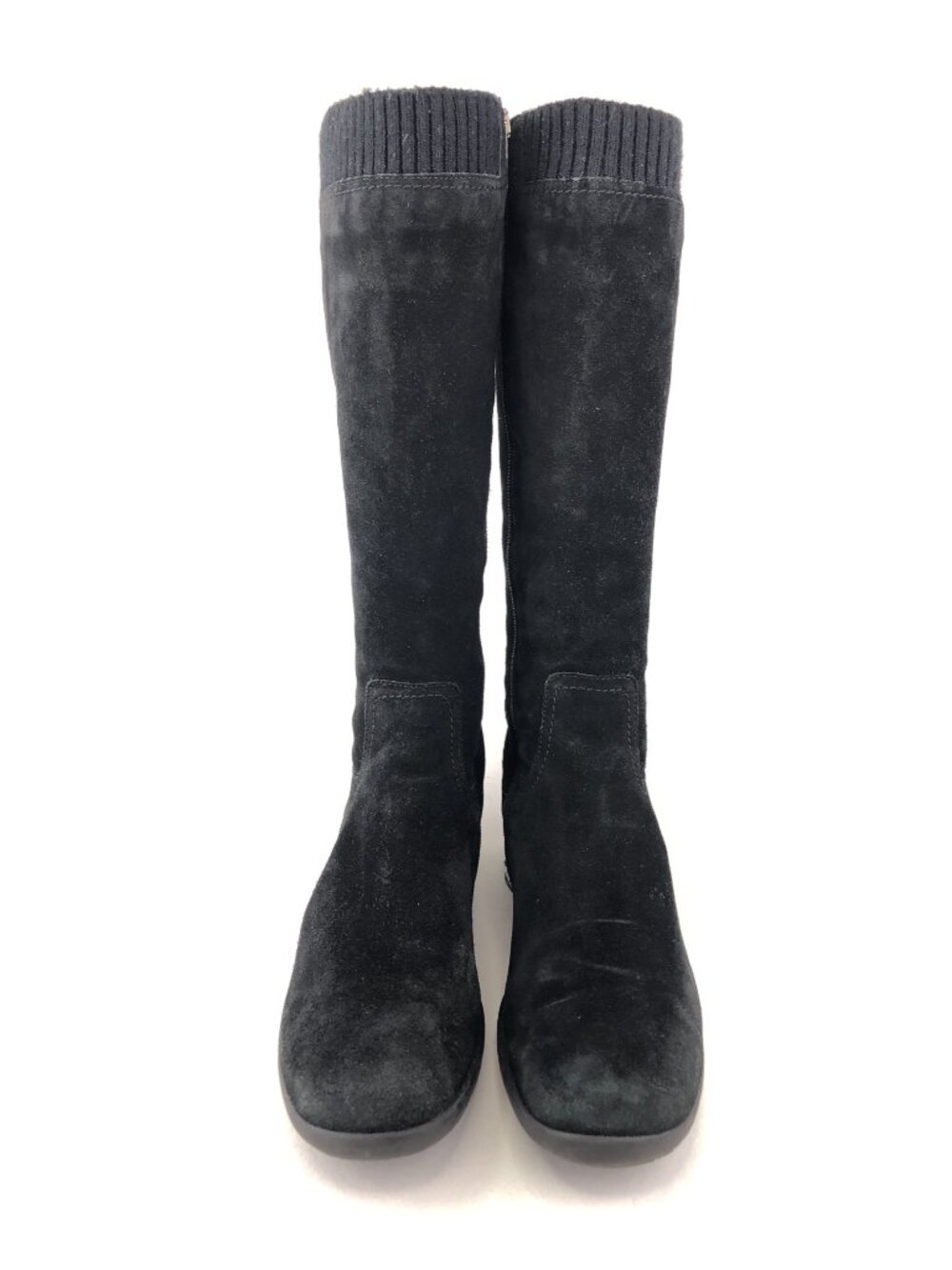 Aquatalia Black Suede Leather Tall Winter Boots 10 M - Picture 4 of 14
